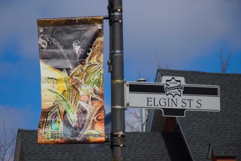 Banner in Downtown Acton.
