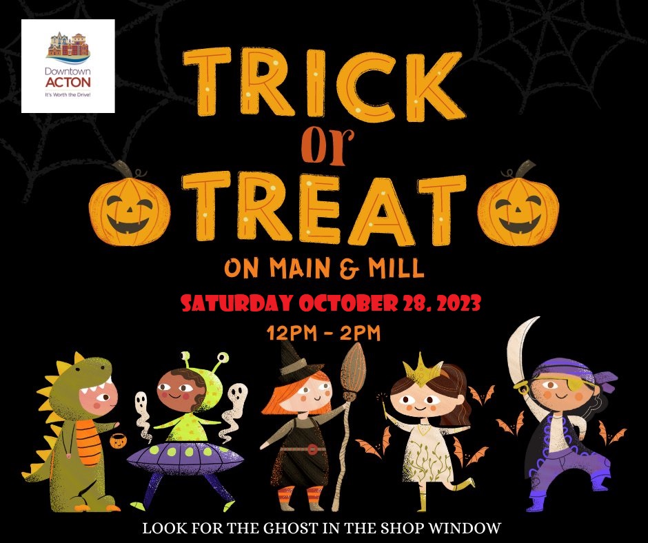 TRICK OR TREAT ON MAIN & MILL STREETS 2023
