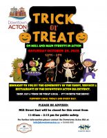 Trick or Treat on Mill and Main Streets 2025 @ Downtown Acton BIA